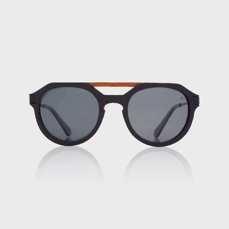 sunglasses for winter spirals -  Orion Wood Black x Iron Sunglasses