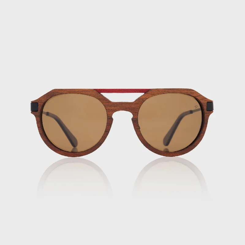 sunglasses for winter rolls -  Orion Wood Teak x Iron Sunglasses