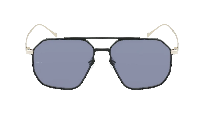 02V Black Minimalist Sunglasses