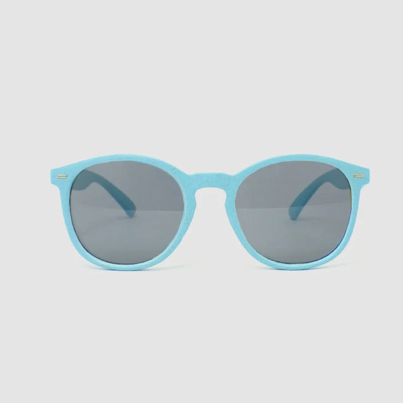 sunglasses for snowy arches -  Round Blue Wheat Sunglasses