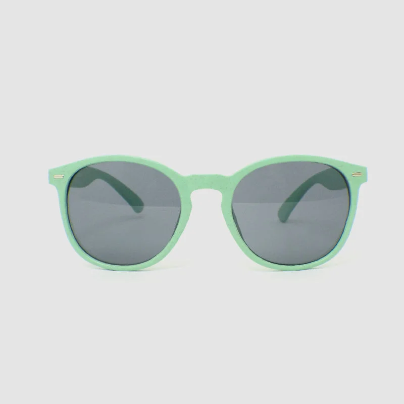 sunglasses with icy loops -  Round Mint Wheat Sunglasses