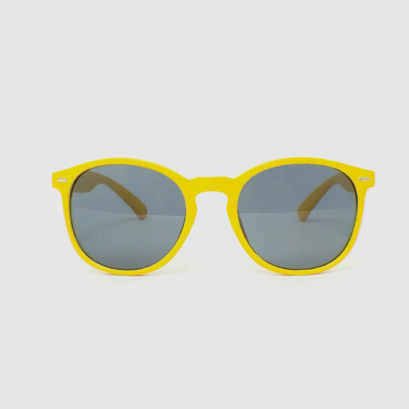 sunglasses with frosty twists -  Round Yellow Wheat Sunglasses