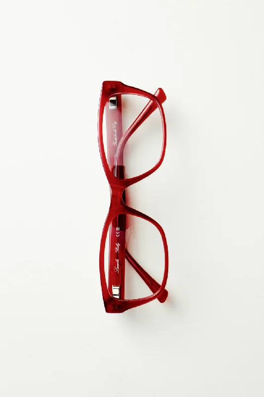 sunglasses with frosty counts -  Ruby / Cherry / Clear