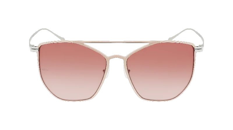 29A Rose Gold Modern Aviator Sunglasses