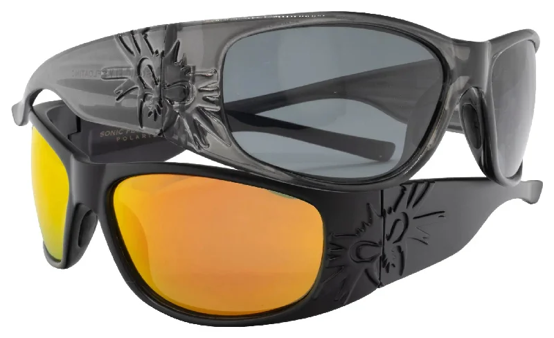 sunglasses with frosty tolls -  Sonic Fly 2 - Floating Polarized Sunglass