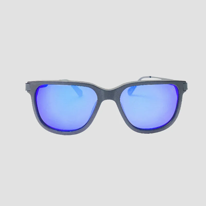 sunglasses for snowy bursts -  Specta Black Blue Acetate Iron Sunglasses