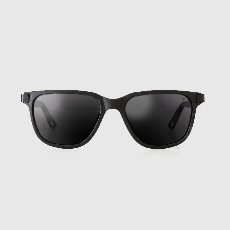 sunglasses with frosty turns -  Specta Nuqui Black Recycled Sunglasses