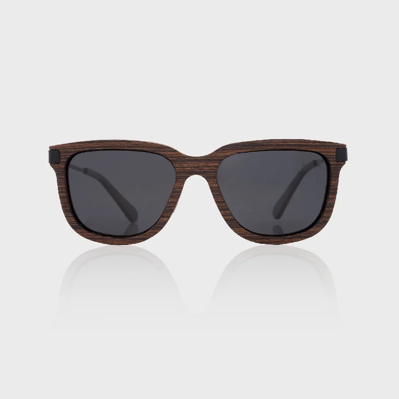 sunglasses for snowy gangs -  Specta Wengue Black Wood Sunglasses