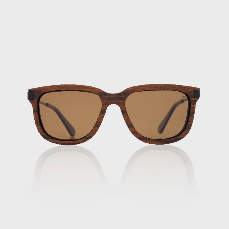 sunglasses for winter clusters -  Specta Wengue Gold Wood Sunglasses