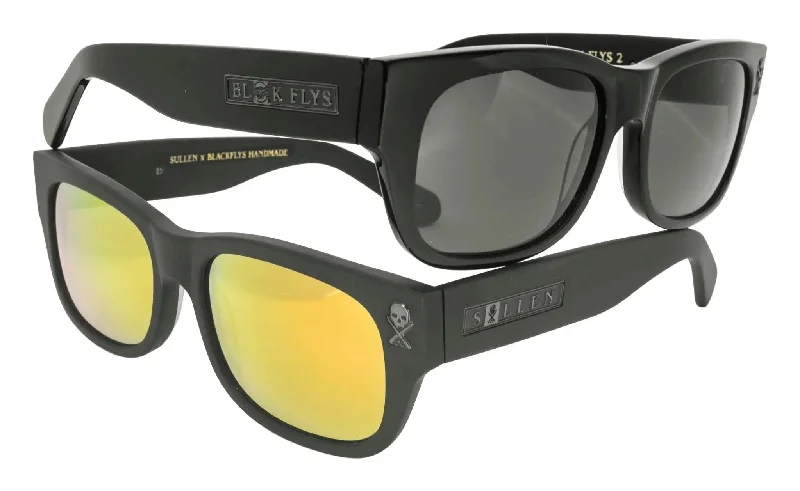 sunglasses for snowy lines -  Sullen Fly 2 Black Chrome Collab Polarized