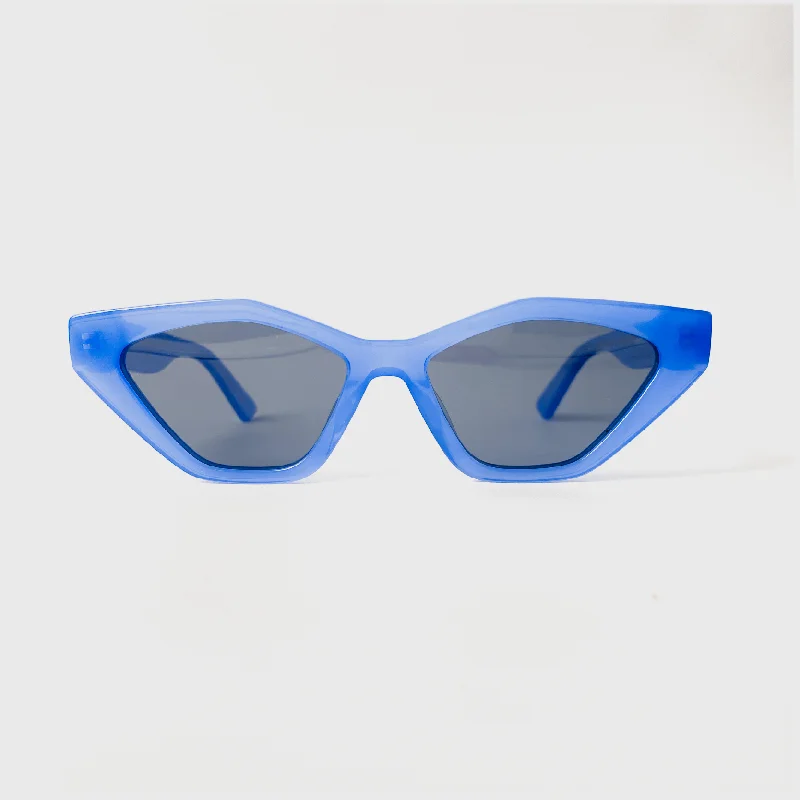 sunglasses with frosty breaks -  Ultra Blue Acetate Sunglasses