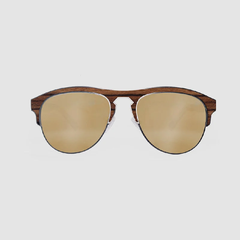 sunglasses with frosty lanes -  Veliente Gold Steel Sunglasses