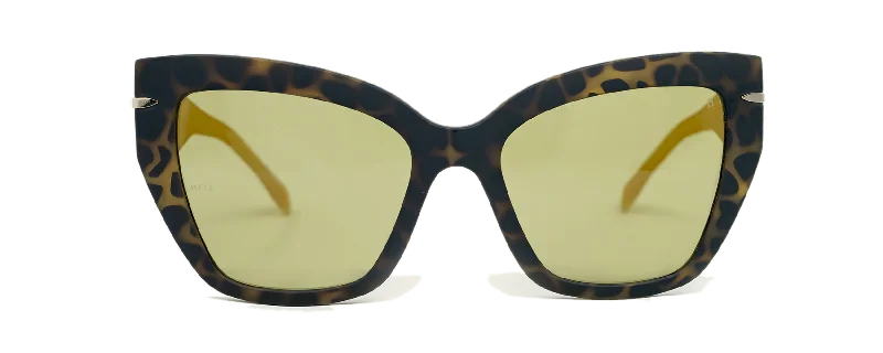 53N - Vintage Tortoise Shell Oversized Cat Eye Designer Sunglasses